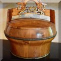 D13. Carved wood Chinese wedding box. 